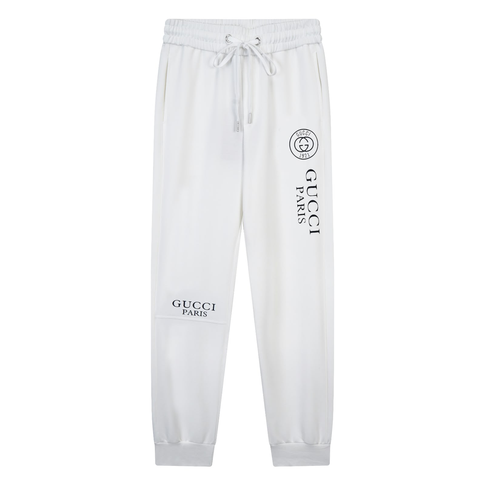 Calça Jogger Gucci Paris 1921 Interlocking G – Off White