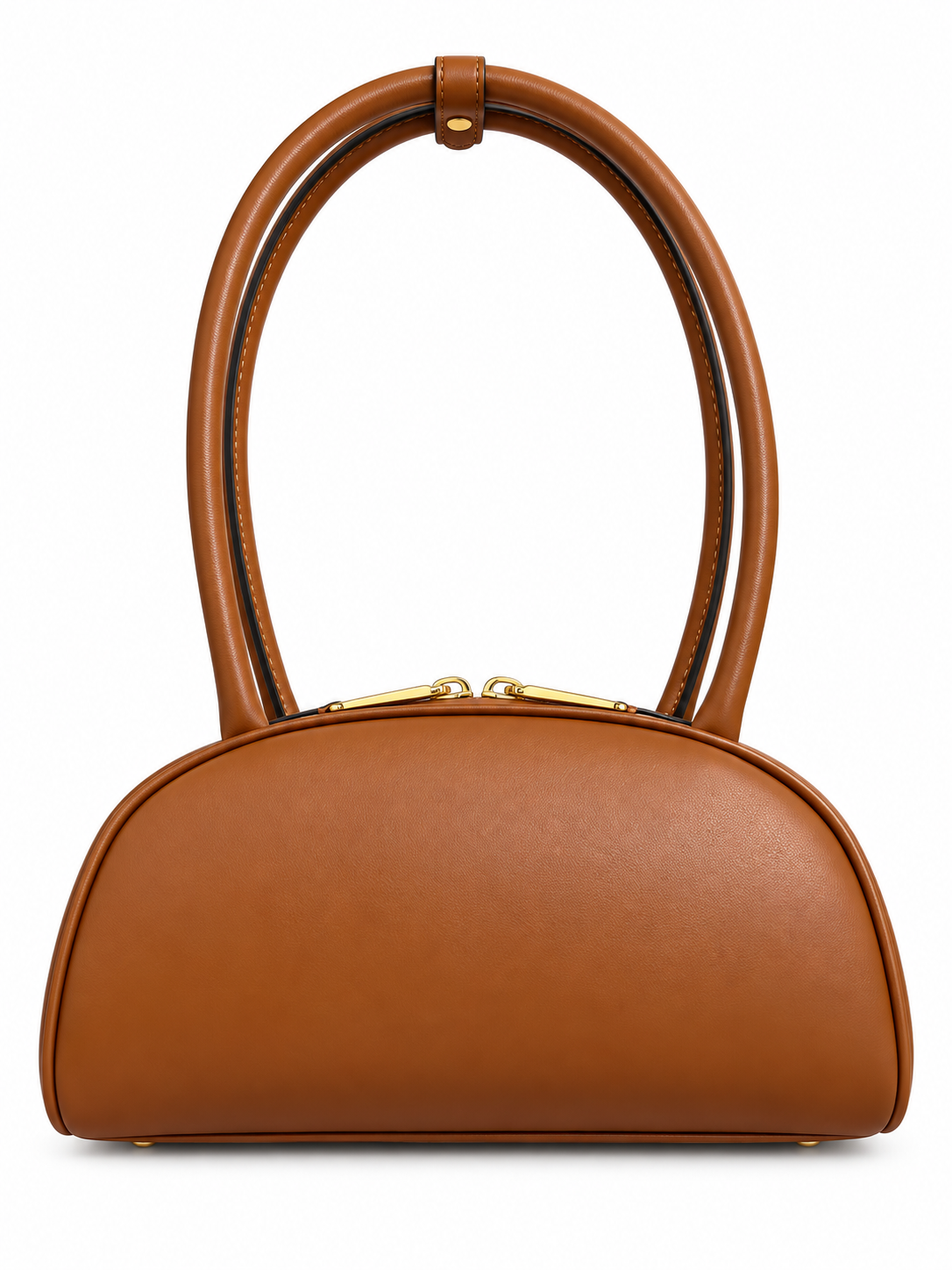 Bolsa Miu Miu Beau Small Cognac em Couro vista 2