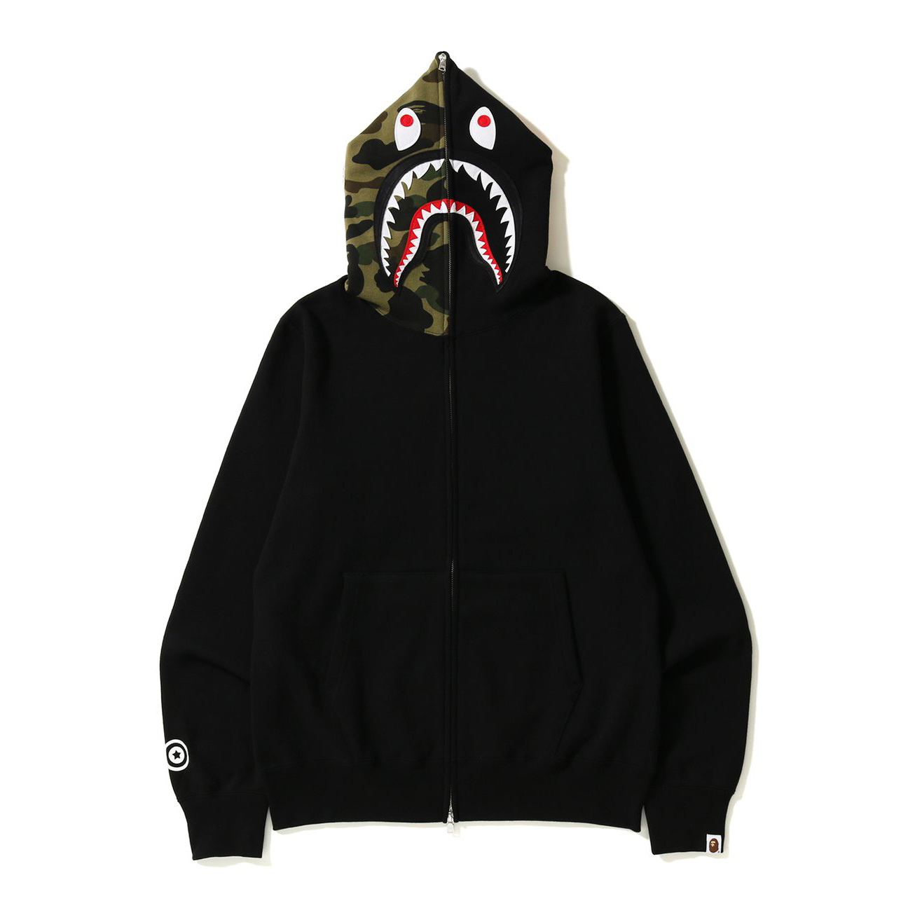 Moletom BAPE 1st Camo Half Shark Full Zip vista 3