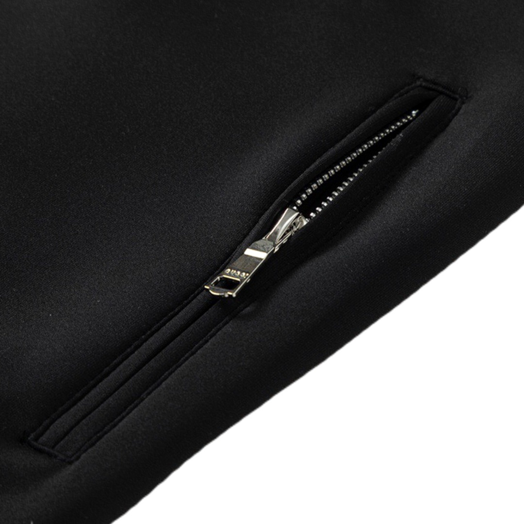 Track Jacket Gucci monogram sleeves preto/creme vista 7
